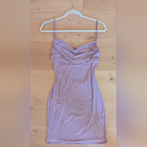 Strappy Scoop Neck Cami Mini Dress, 21 Saints, Size M, Lilac Mauve - Picture 5 of 11